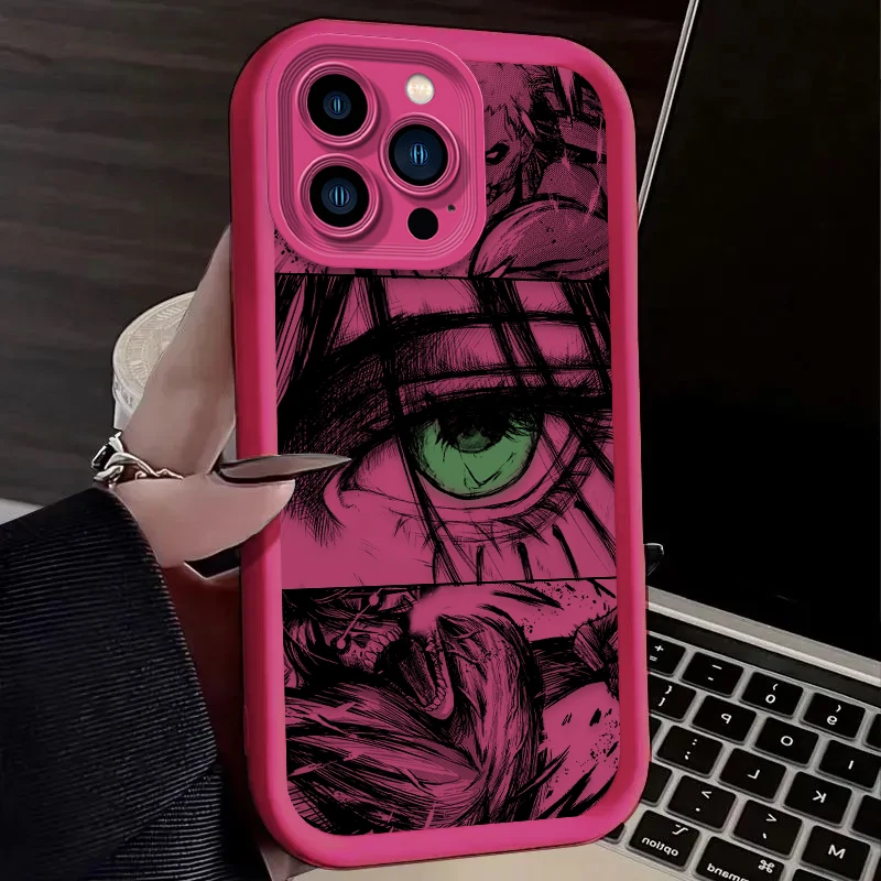 حافظة لهاتف آيفون 16 16E 15 14 13 12 11 Pro Max X XS X S Max XR SE 2020 SE4 7 8 غطاء مقاوم للصدمات