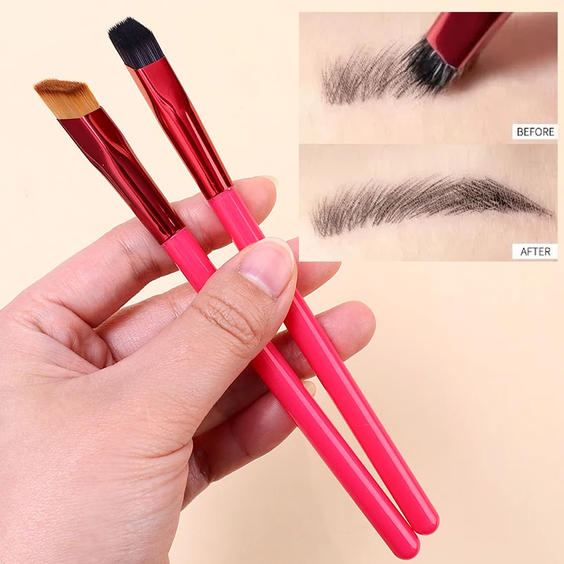 Koreanische wilde Augenbrauen bürste profession elle quadratische simulierte Augenbrauen Haare Make-up Pinsel Multifunktions-Lidschatten Kontur Augenbrauen pinsel