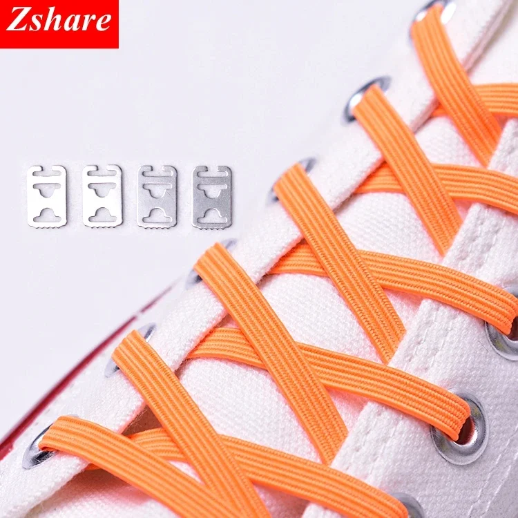 

New Elastic No Tie Shoelaces Stretching Locking Lazy Shoe Laces Sneaker Children Unisex Shoelaces Safe Shoelace 24color