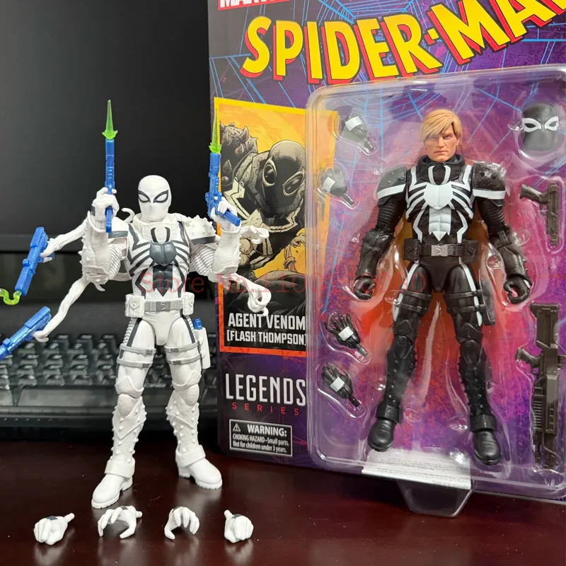 

Official Genuine Marvel Legends Anti Venom Agent 6 Inch Articulated Action Figure Magic The Gathering Crossover Interchangeable