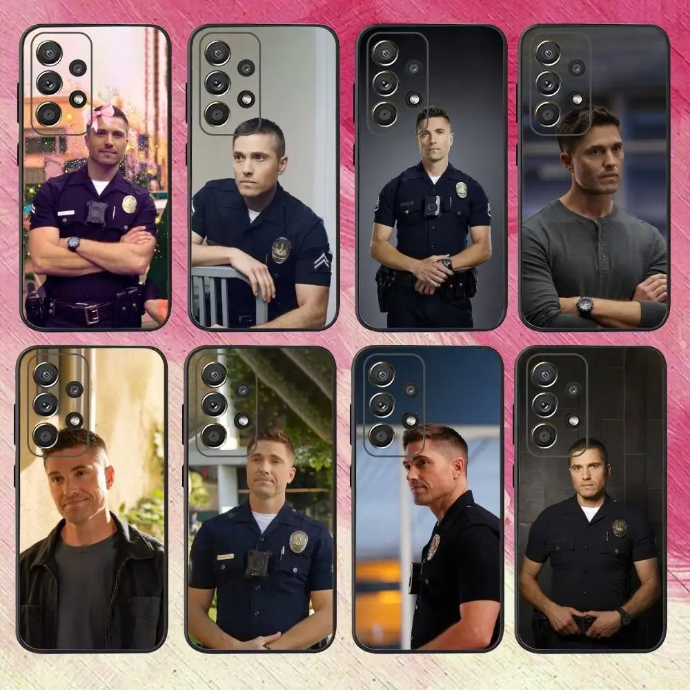 حافظة هاتف T-Tim B-Bradford12 R-Rookied لهاتف سامسونج S25، S24، S21، S22، S23، S30، Ultra، S20، Plus، Fe، Lite، Note، 10,9,5G غطاء أسود