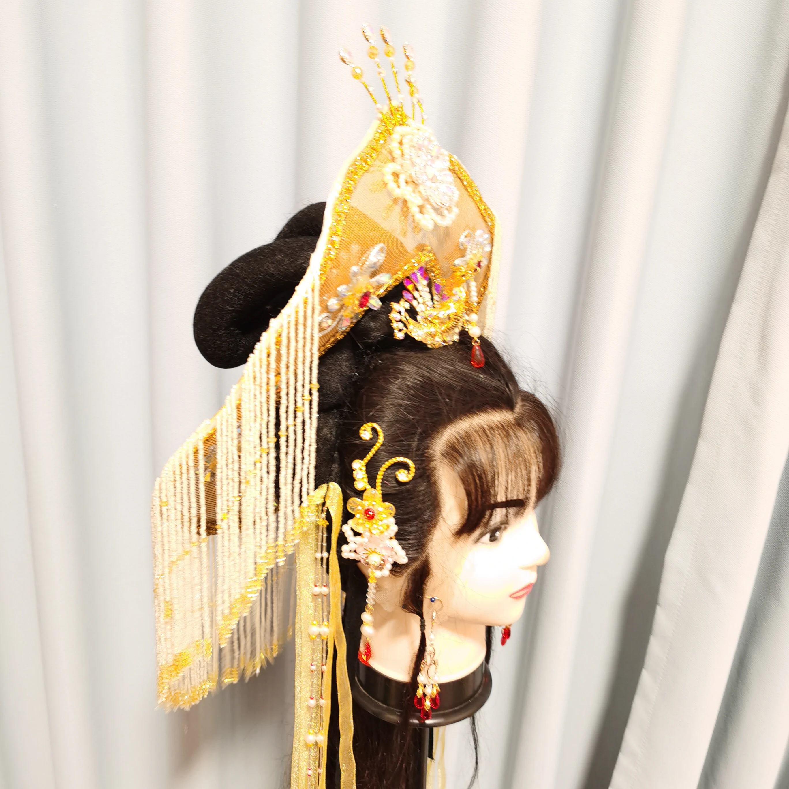 ZOCO ليو يي مرت على كتاب ليكسايد وداع التنين فتاة سانيانغ خوذة قبعة أوبرا هوادان القبعات يو أوبرا هوانغمي أوبرا