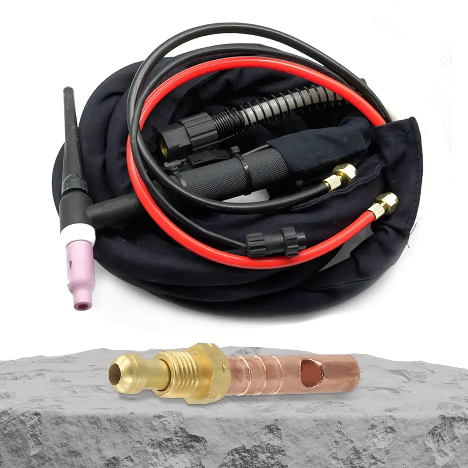 Brand New Metalworking Head Adapter Welding Equipment 3/8-24UNF Connector Adapter TIG Welding Torch Welding Torch