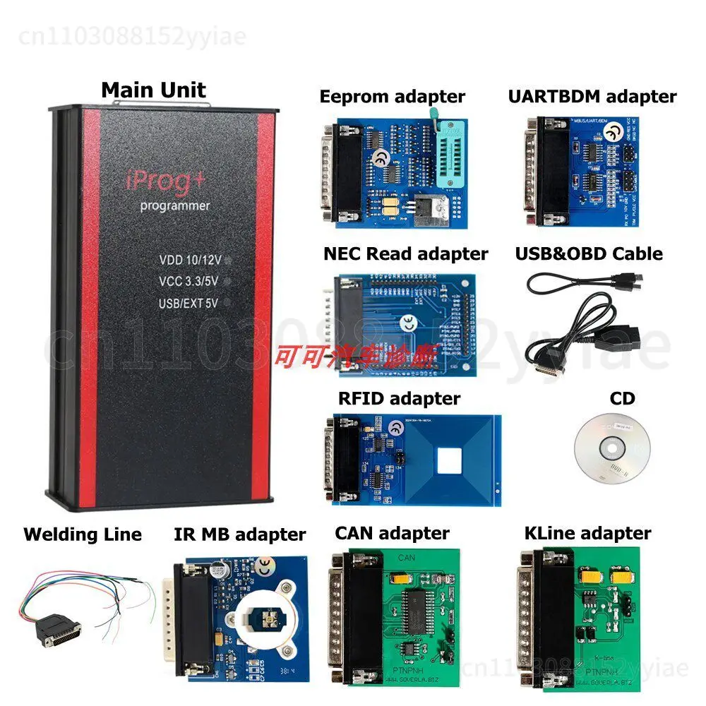 IPROG V87 Programmer Support IMMO+Mileage+Airbag Anti-theft Watch Adjustment Airbag