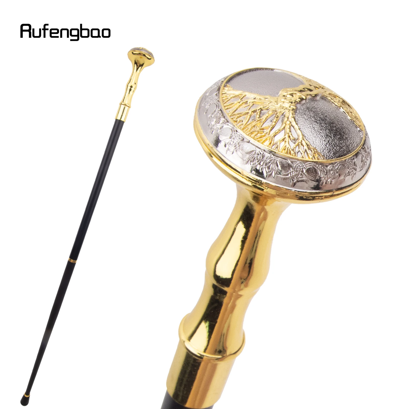 Tree Root Totem Relief Walking Cane Fashion Walking Stick Gentleman Crosier Knob Walking Stick 94cm