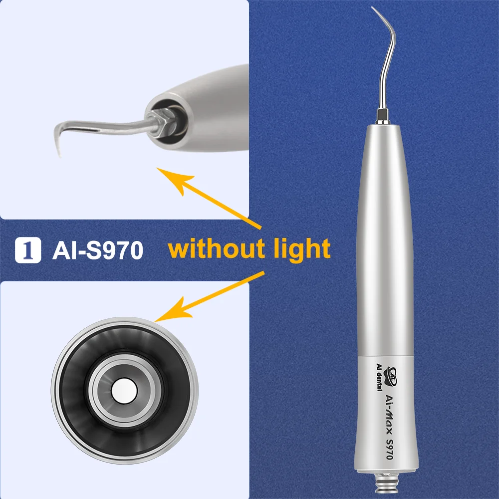 Dental Air Scaler Handpiece LED AI-S970KL /S970K/S970/S970-B2/M4 AI-S1 Universal Type/AI-S2 Sickle Type/AI-S3 Perio Type Tips