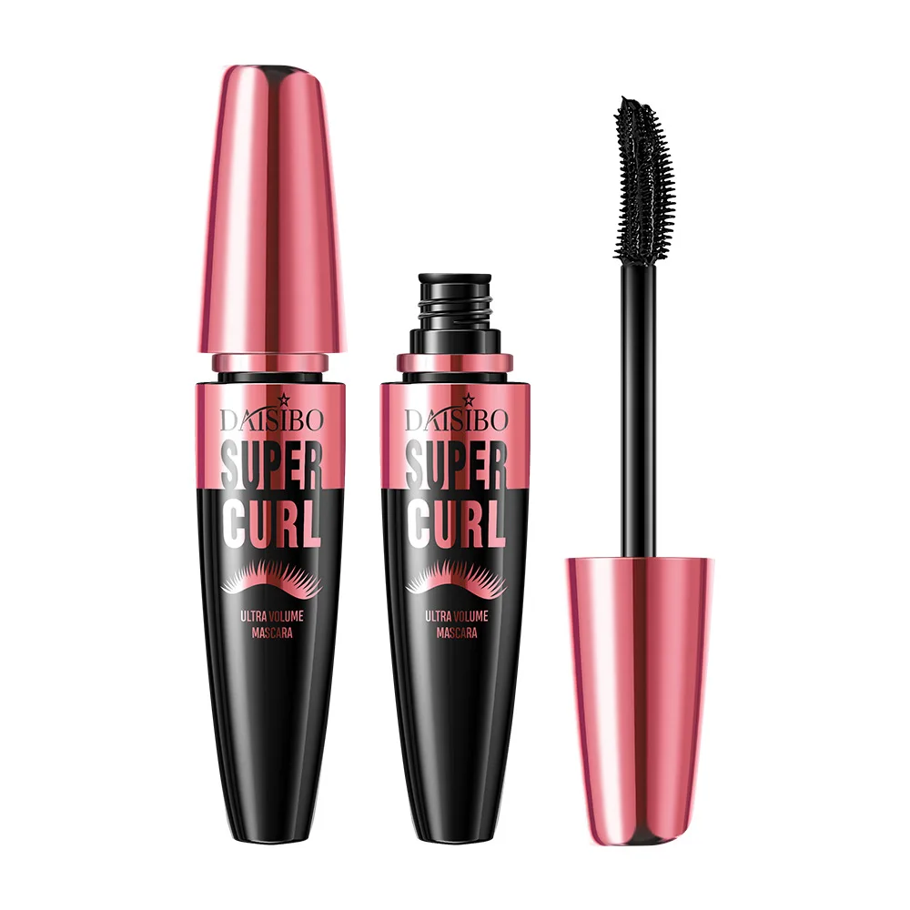 5D Waterproof Mascara Lengthens Eyelashes Extension Black Silk Fiber Waterproof Fast Dry Brown Black Curling Mascara Comestic