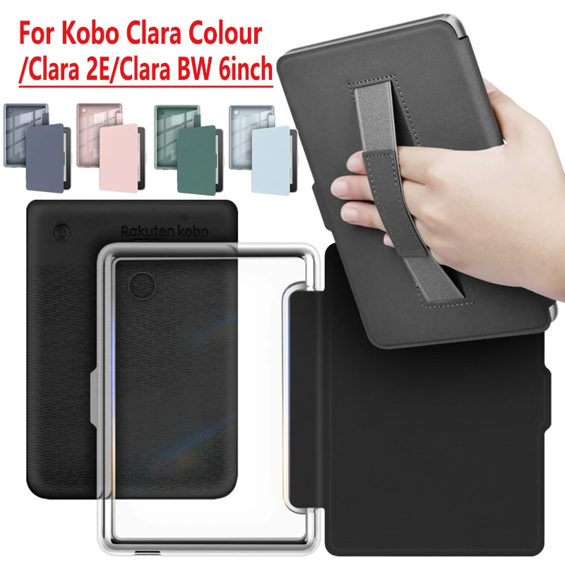 Smart Case For Kobo Clara Colour/Clara BW/Clara 2E 6 inch Acrylic Clear Soft TPU Back Cover funda N365 N367 N506 6