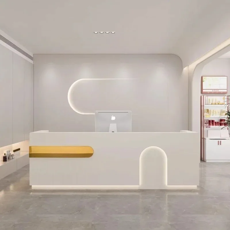 

Beauty Bar Reception Desks Luxury Modern Restaurant Best Company Reception Desks Design Minimalist Mostrador Trendy Furniture