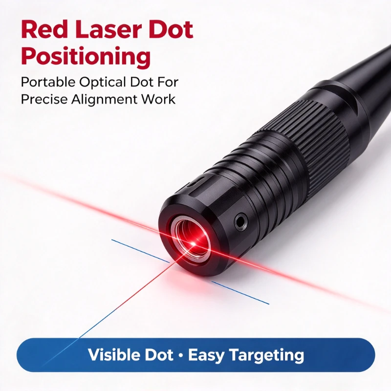 Multi Specification Red Laser Collimator .22-.50 Laser Calibration Pen Portable Optical Dot Positioning Alignment Instrument