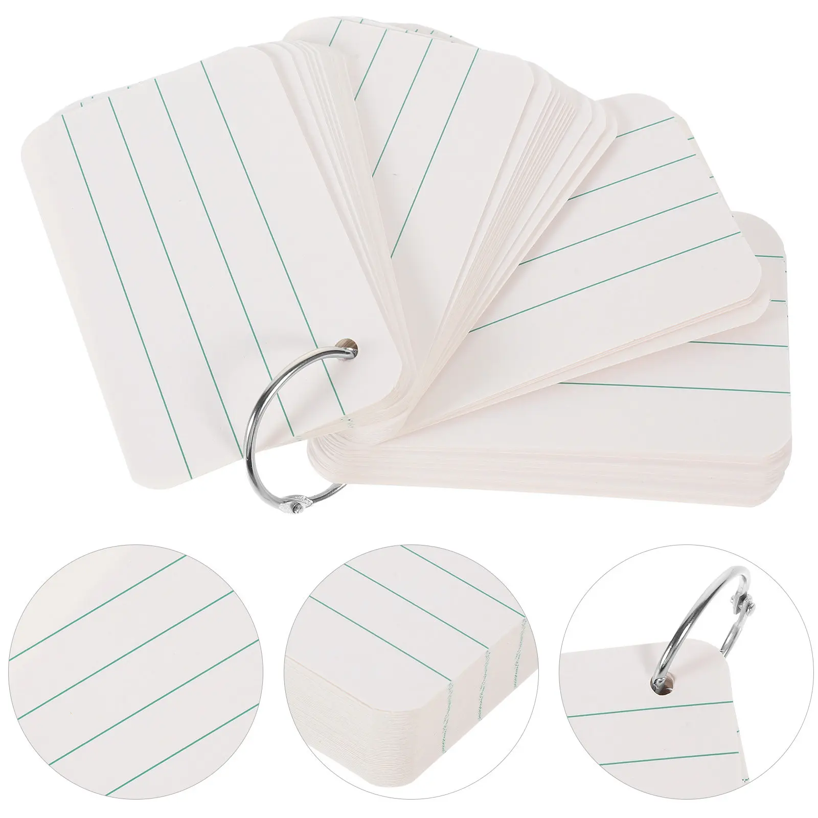 

1Set Blank Vocabulary Note Cards Multipurpose DIY Flashcards for Word Memory School Study Portable Paper Index Cards