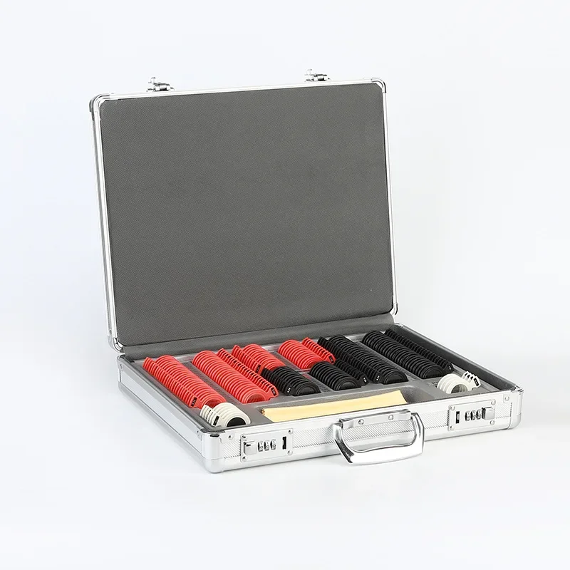 Caja de lentes de plástico SL158, caja de inserción de optometría, gafas de clase B, caja de optometría