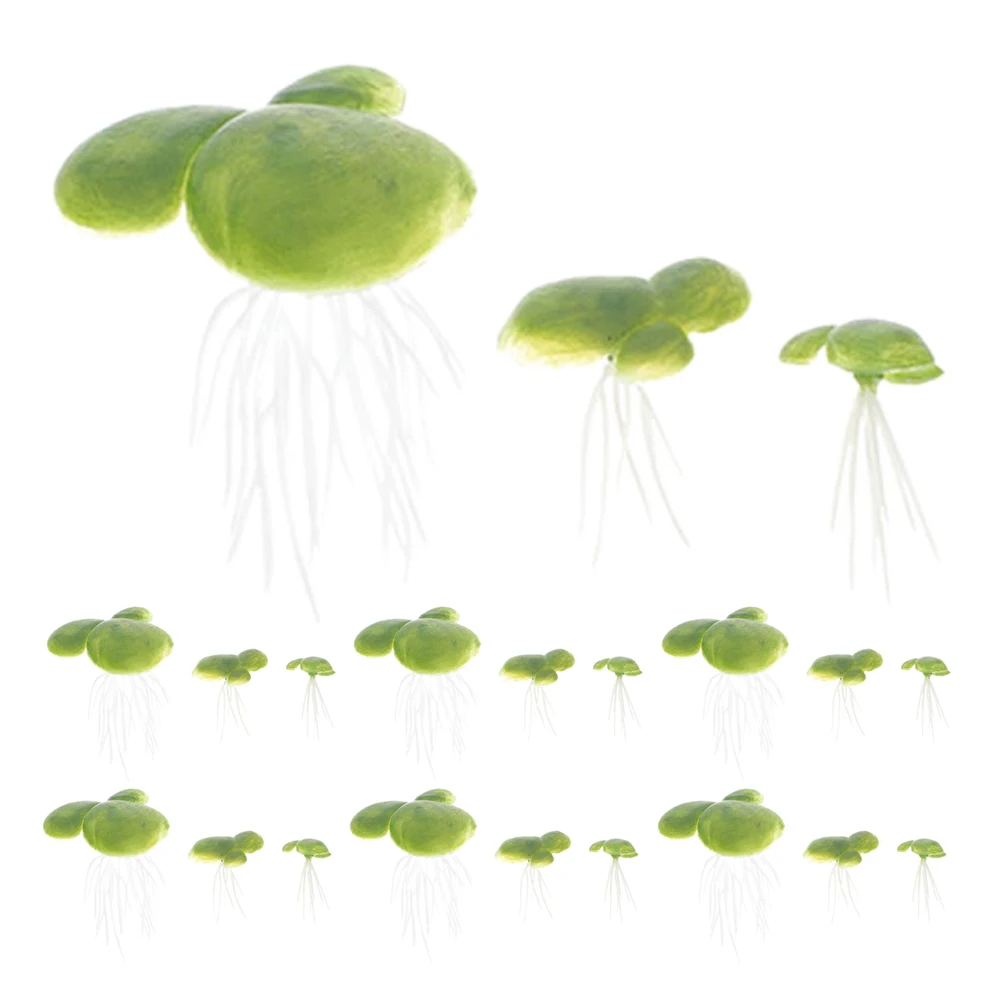 

18Pcs Artificial Mini Duckweed With Root Fish Tank Decor Plastic Floating Plant Aquarium Fake Grass Aquatic Plant Floating Plant