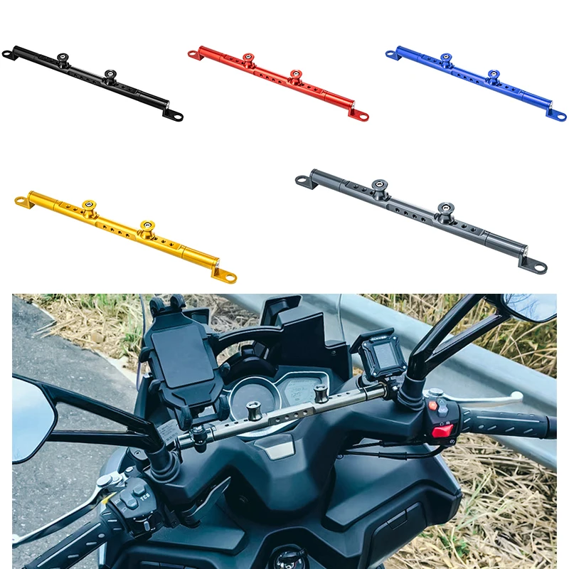 Motorcycle Corssbar For YAMAHA XMAX250 XMAX300 XMAX400 XMAX125 Xmax Handlebar Cross Bar Multi‑functional Phone Holder Crossbar