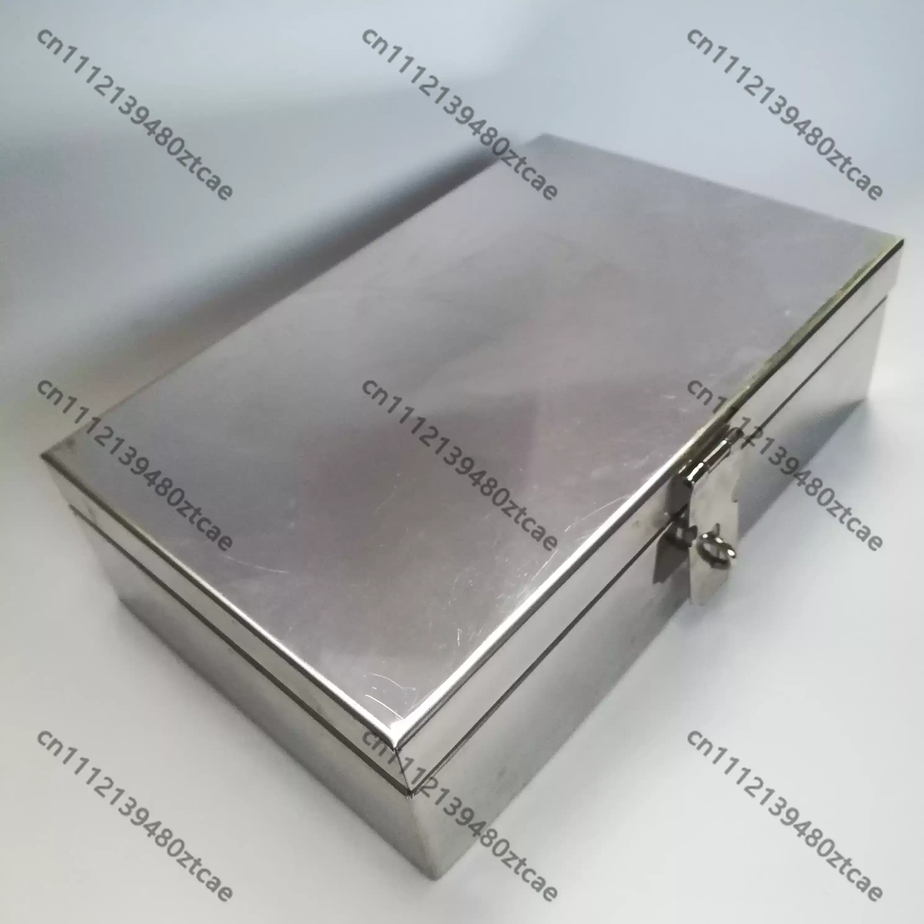 Metal Seal Box Stainless Steel Rectangular Stamp Storage Case