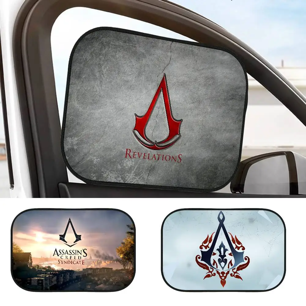 

ASSASSIN-S CREED, 1 шт., автомобильный электростатический солнцезащитный козырек, УФ-защита, самоклеящаяся защитная пленка для бокового окна автомобиля, солнцезащитный козырек
