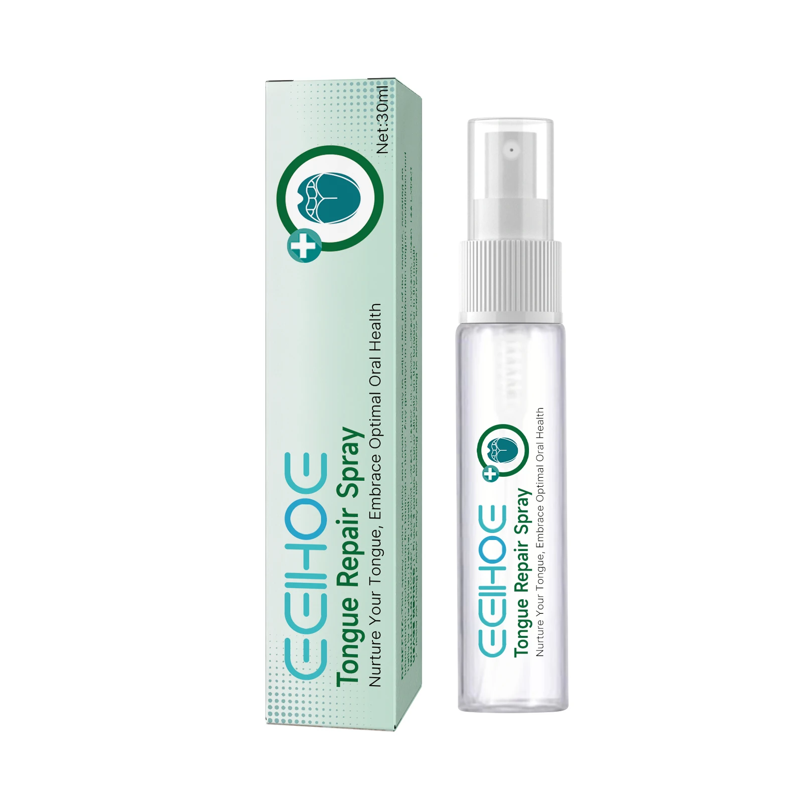 Eelhoe Tongue Care Spray Tongue Clean Smooth Comfortable Care Reduce Swelling Soothe Tongue Fissured Tongue Relief Oral Spray