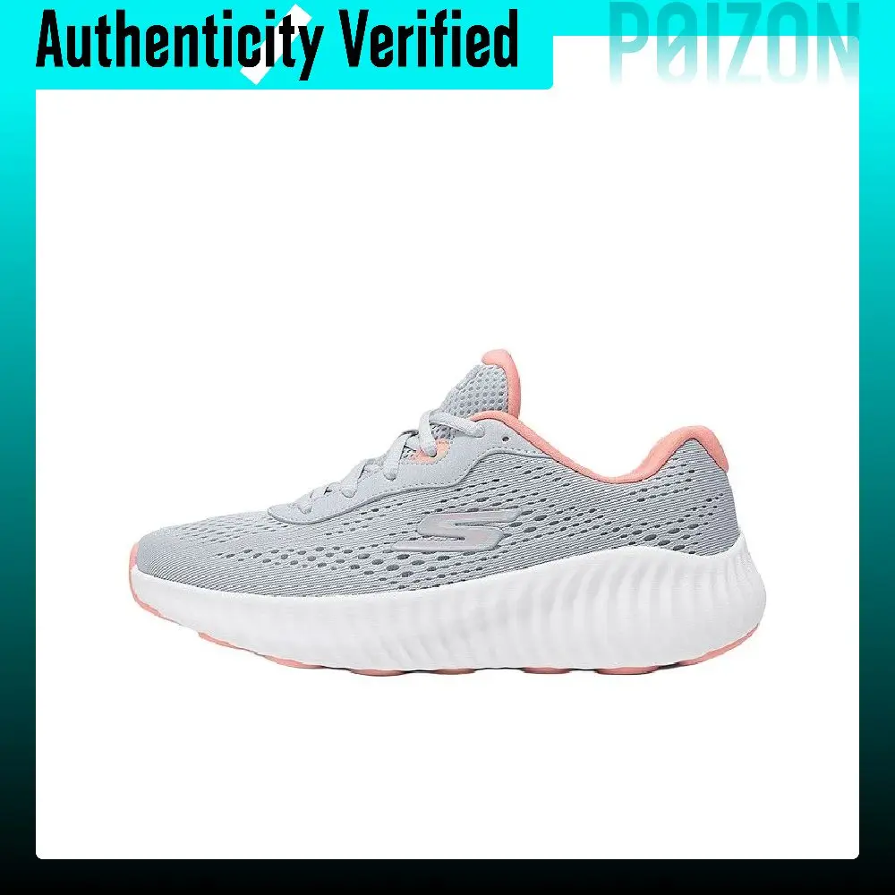 Skechers GO RUN NOW Soft And Comfortable Mesh Cushioning Rebound Low top Casual Running Shoes Women's Light Gray 129365-LTGY