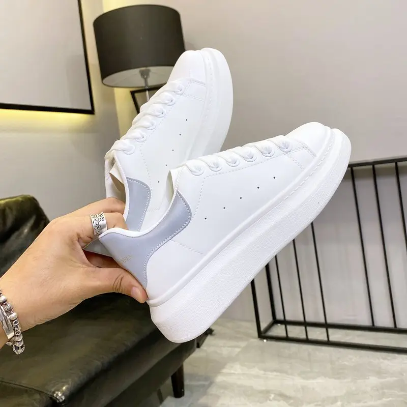 2024 Women Causal Shoes Pring Brand Spring Designer Wedges White Sneakers Platform Tenis Feminino Trainers Female Walking