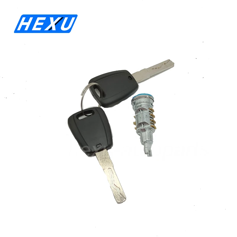 Door Handle Lock Cylinder With 2 Keys For Fiat Ducato Peugeot Boxer III Citron Jumper 02-14 Fiorino 07-15 Qubo 08-09