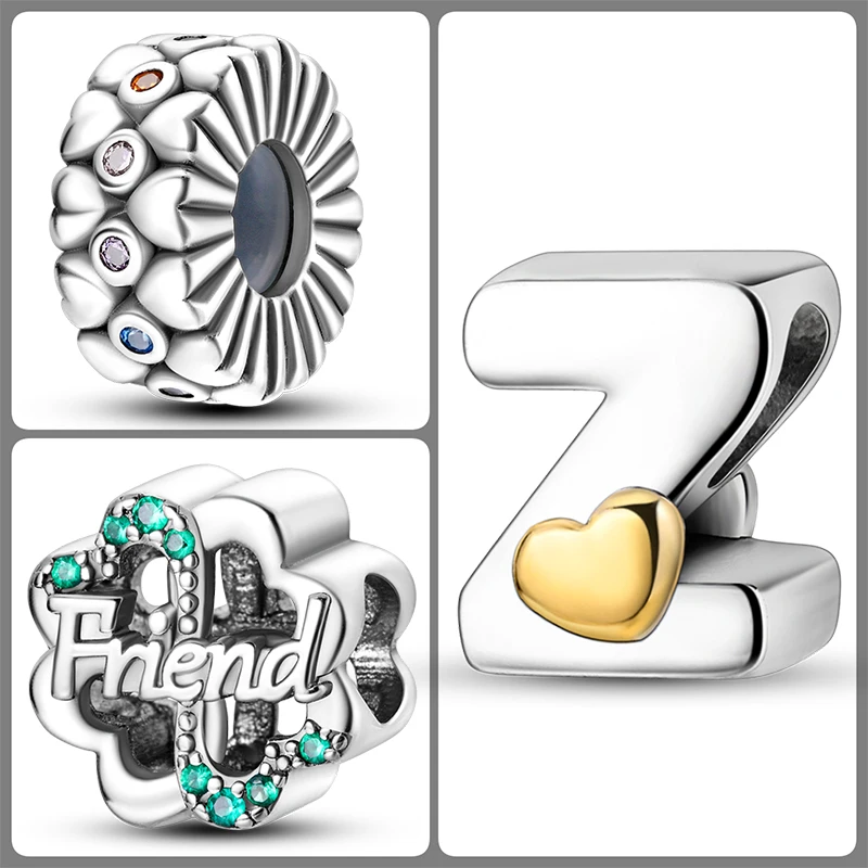 3 Stück 925 Sterling Silber Charm-Perlen-Set Mama Papa Schwester Katze Schmetterling Schleife Liebe Charms für DIY Armband Halskette Schmuckherstellung – Detail 19