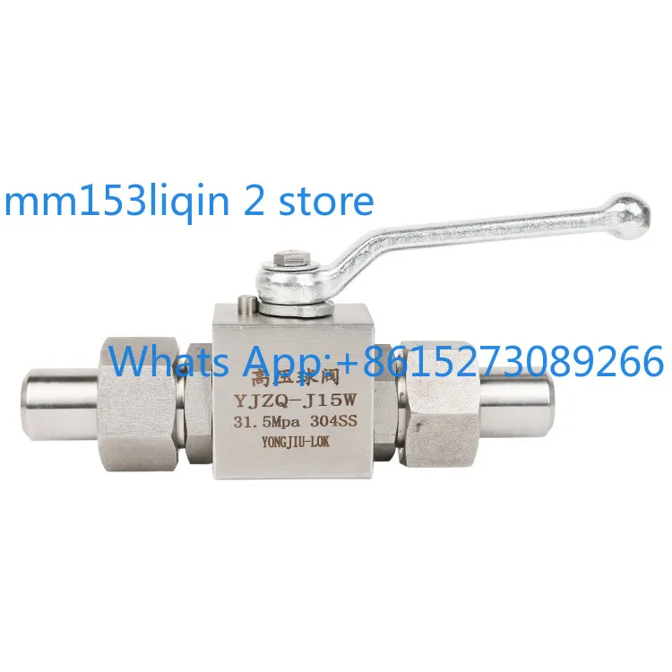 Internal and external thread welded ball valve fluid/high pressure stainless steel pneumatic valve switch