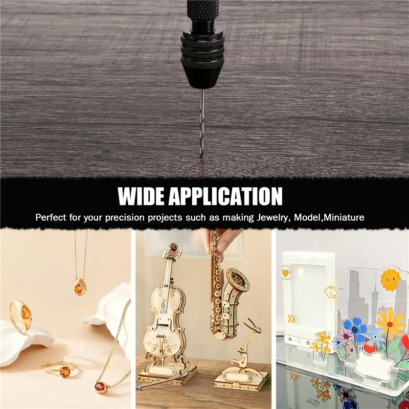 

Hand Drill Bits Set 31Pcs Hand Drill Set Precision Pin Vise Micro-Mini Twist Drill Bits For Metal Wood, Delicate Manual Work, El