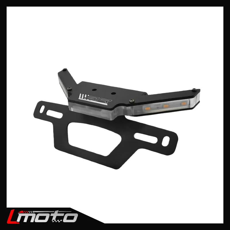 

450SR License Plate Holder 450NK 450 SRS SS 300SR 250SRS Motorcycle Tail Bracket LED Plate Light Fender Eliminator For CFMOTO