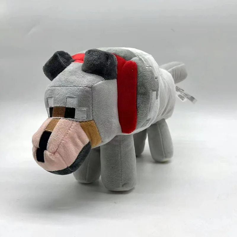 دمى لعبة My World Minecraft Big Bad Wolf، ألعاب قطيفة محيطية من Little Wolf