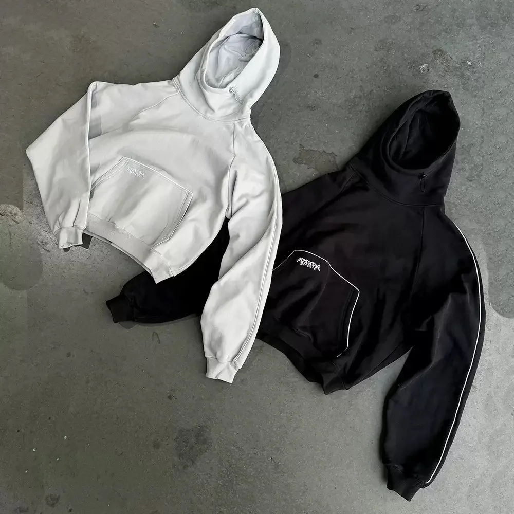 

European Gothic Fashion Street suit men casual street sports sweater and casual pants suit hip-hop trend embroidered sweatshirt