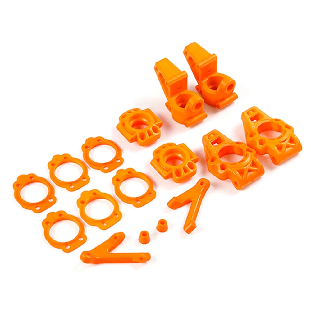 Nylon Front and Rear Wheel Bearing Seat Kit for 1/5 BAHA ROVAN KM BAJA 5B 5T 5SC Toys Car Parts-Orange