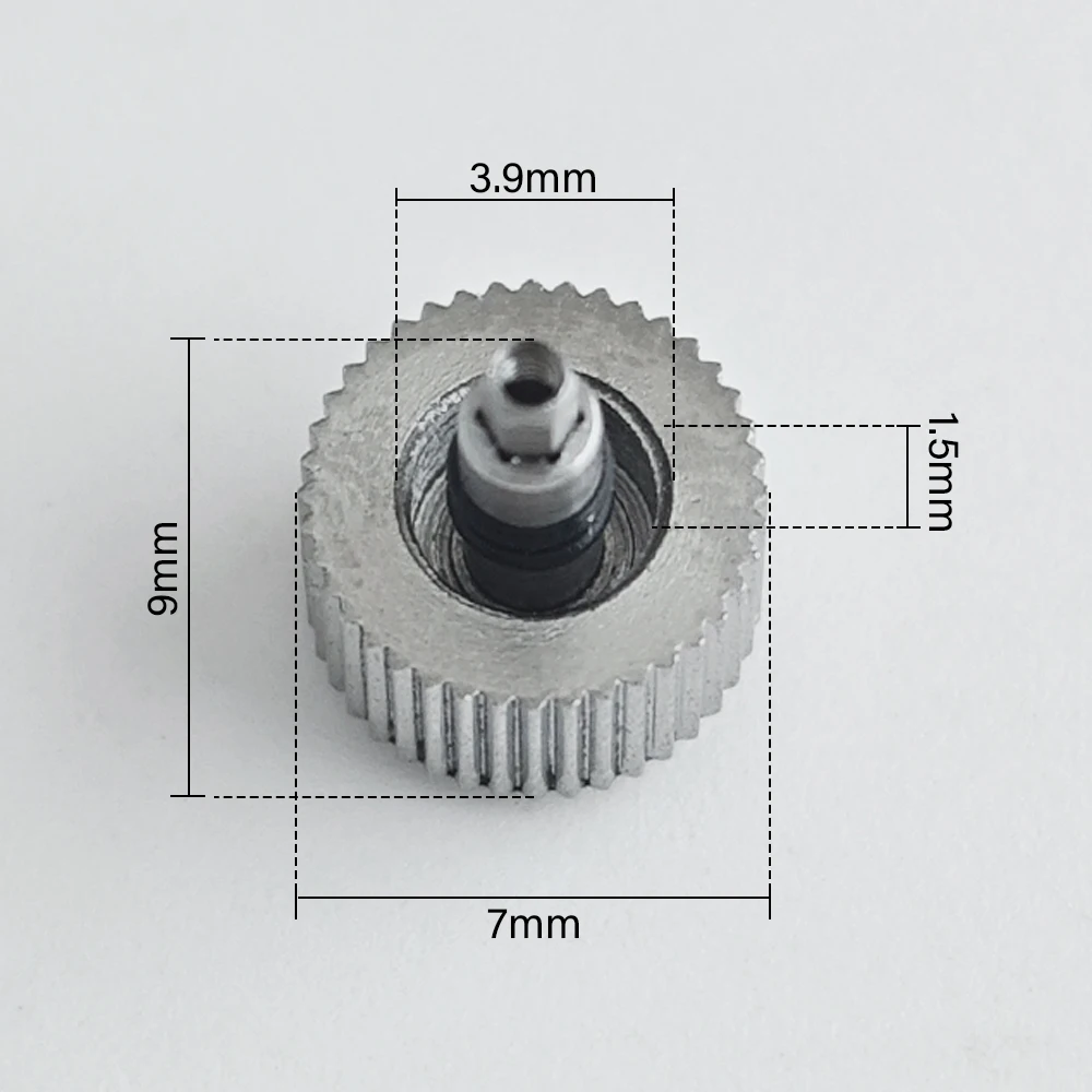 Hochwertige Uhrenkrone 3 Stile Passend für NH35 NH36 Uhrwerk Zubehör Uhrenkrone mit Graviertem S-Logo Herrenuhren – Detail 6