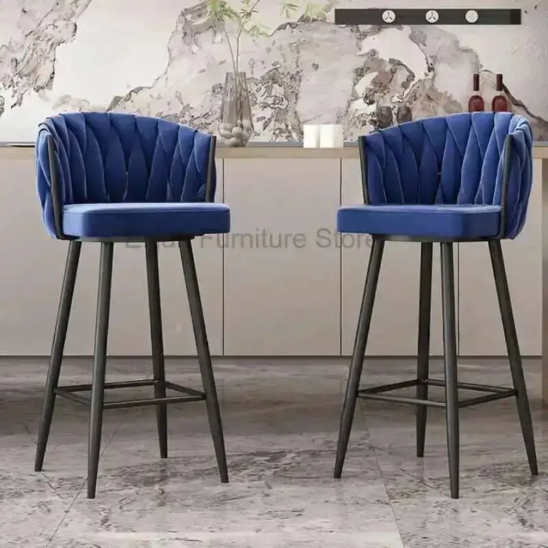 Barstoel Roterend Rond Kassier Front Island Taiwanese Keuken Luxe High Sense Bar Rugleuning Home Hoog BY-184