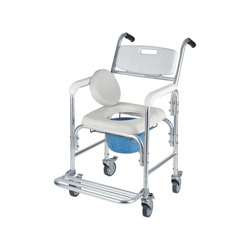 

Hot Sale Comfortable Toilet Chair Aluminum Foldable Portable Toilet Chair