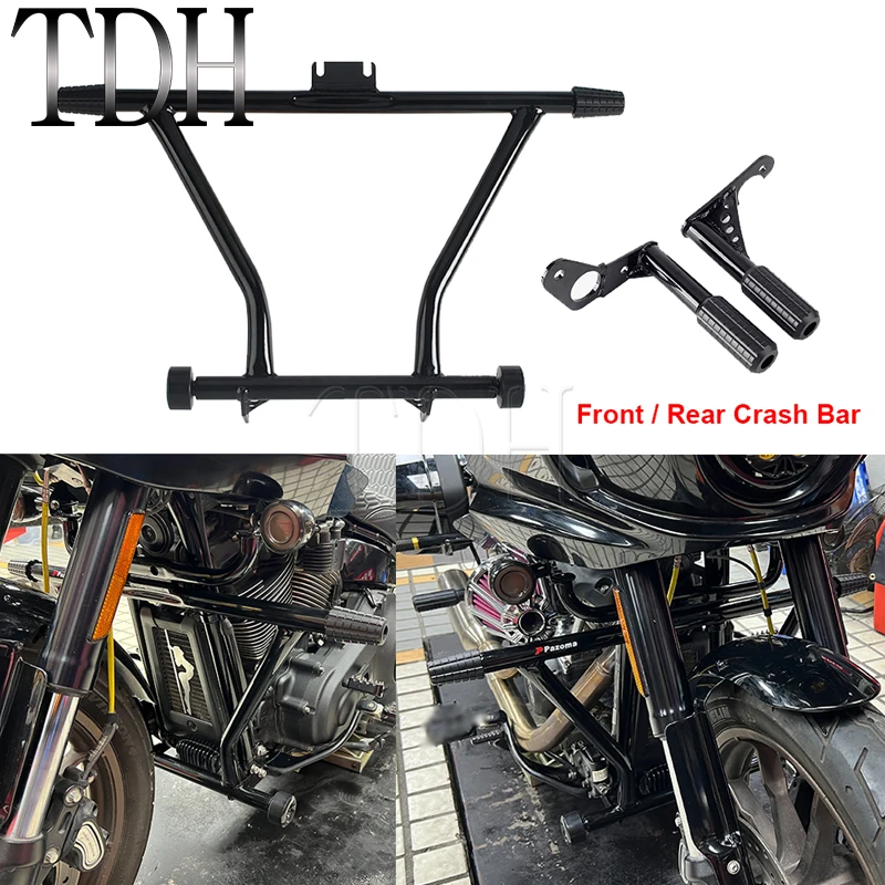 

Защита двигателя для Harley Softail Low Rider ST FXLRST 2022-2025, комплект аварийной дуги для шоссе, бампер двигателя мотоцикла, защита от падения