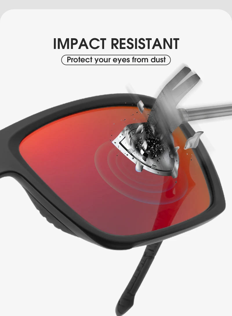 Kapvoe Polarisierte Sonnenbrille, Modische Outdoor-Sportbrille, UV400-Schutz, Camping- und Angelbrille, Wander- und Laufbrille für Männer, Radfahrbrille – Detail 12
