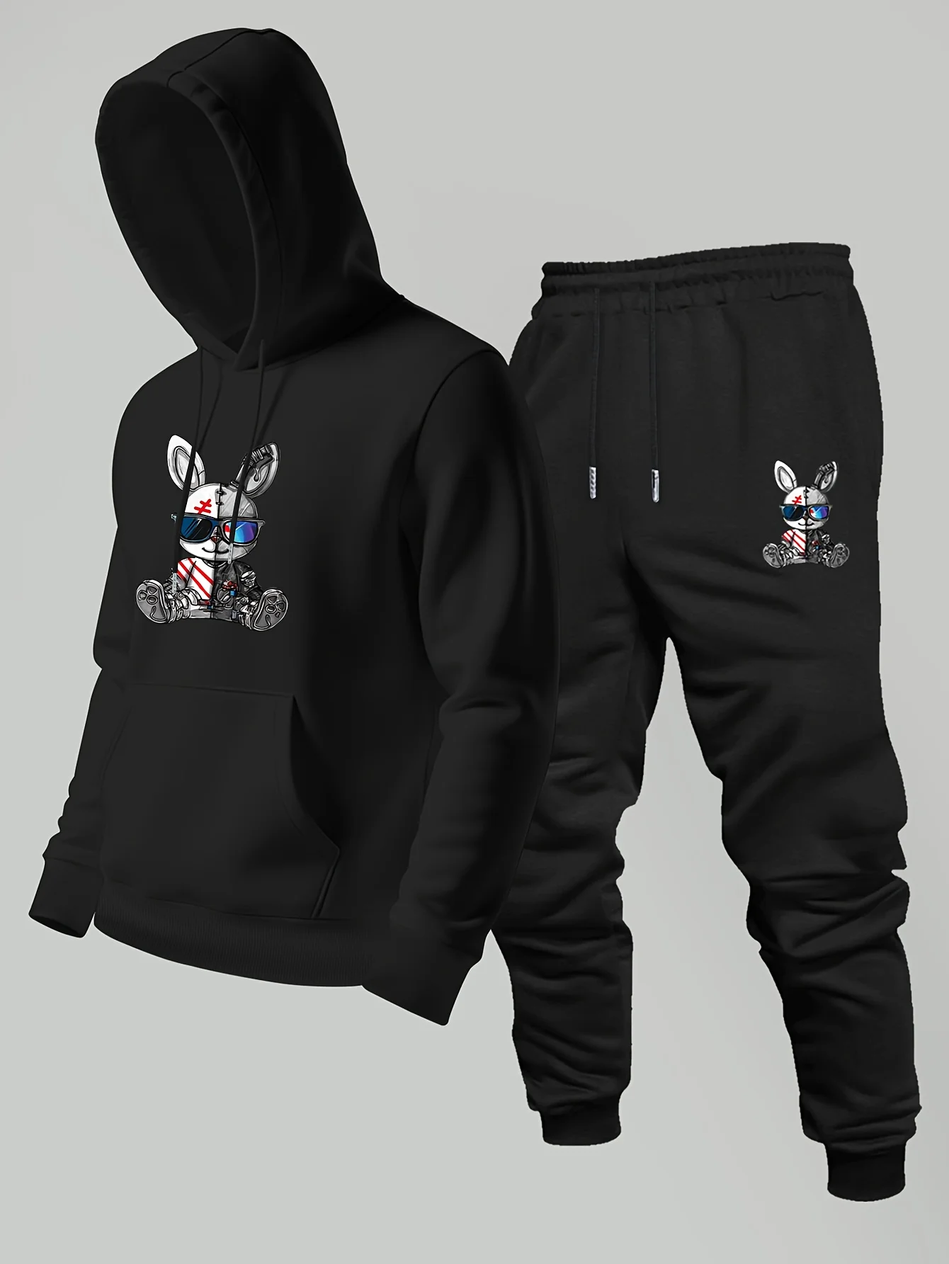Y2K hoodie, trendy hoodie, fashionable hoodie, set, winter hoodie set, personalized hoodie premium men's sweatshirt set