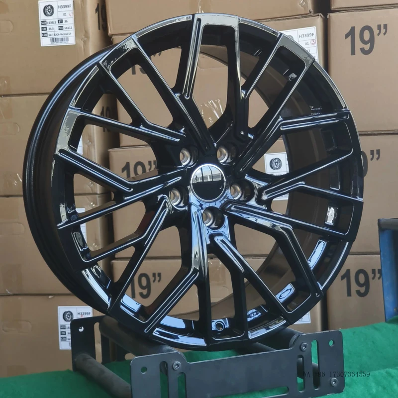 Hot 5x112 Wheels for Audi RS4 RS5 RS6 RS7 C7 C8 S4 B8 B9 S5 S6 S7 S8 SQ5 19 20 21 Inch Gloss Black Alloy Rims in Stock - view 3