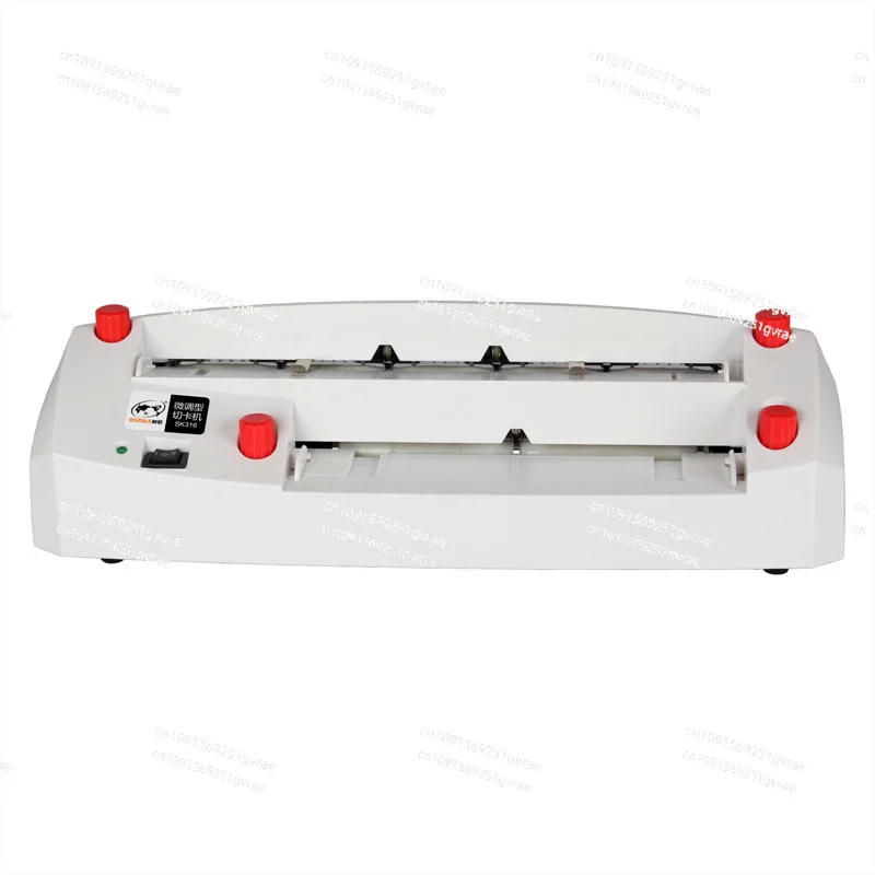 SK316 A4 boyutunda elektrikli kart kesici 90*54mm kart boyutu Ağır hizmet tipi ince ayarlı elektrikli kartvizit kesme makinası.