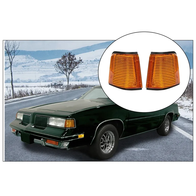 

Набор габаритных фонарей с янтарными линзами для Cutlass Supreme/Calais 442/GT-350 1987-1988 615343119120, 615343119113