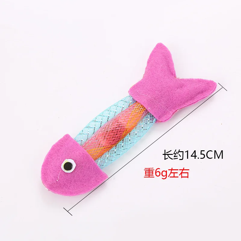 1pc Cat Chewing Toy Cloth Silvervine Fish Shape Kitten Chew Toy Cat Teething Toy Pet Accessories Pet Supplies