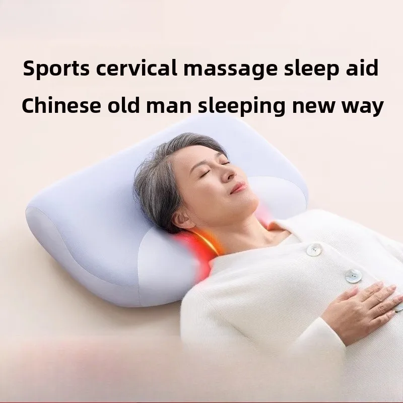 Neck Massage Pillow Multifunctional Cervical Massager Kneading Wave Sleeping Pillow Sleeping Special Massager