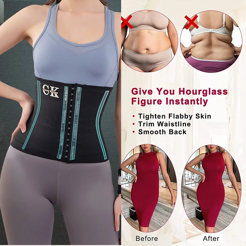 Aiithuug Abnehmen Body Shaper Gürtel Taille Trainer Gürtel Lendenwirbelstütze 7 Stahlknochen Doppelgürtel Feste Kontrollgurte Bauchband