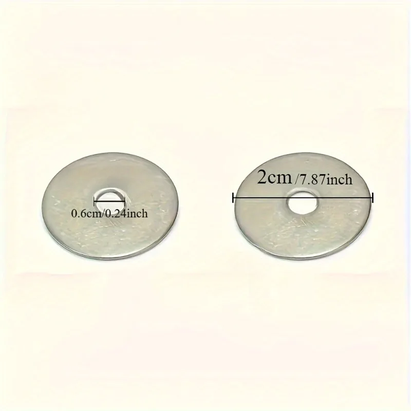 50 قطعة M6 غسالات مسطحة - فواصل معدنية سميكة مجلفنة للاستخدام الداخلي والخارجي مقاومة للصدأ 6 × 20 × 1.5 مم