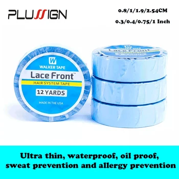 Fita adesiva dupla face azul ultra hold para extensão de cabelo/peruca/peruca de renda adesiva 3 jardas 12 jardas 36 jardas