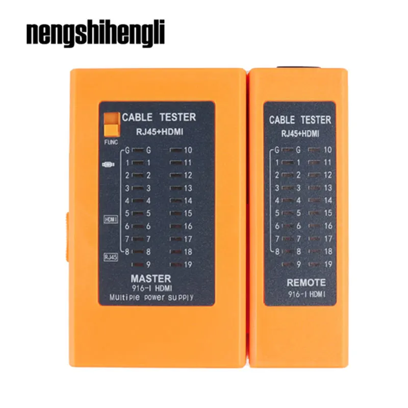 Nengshihengli Network Cable Tester RJ45 HDMI Cat5 Cat6 LAN Cable Tester Networking Wire Telephone Line Detector Tool kit