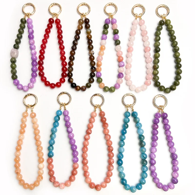 Beaded Phone Charm Chain, Phone Wrist Strap Lanyard, Phone Strap for Women, Cute Wristlet Keychain Purse Bag Charm