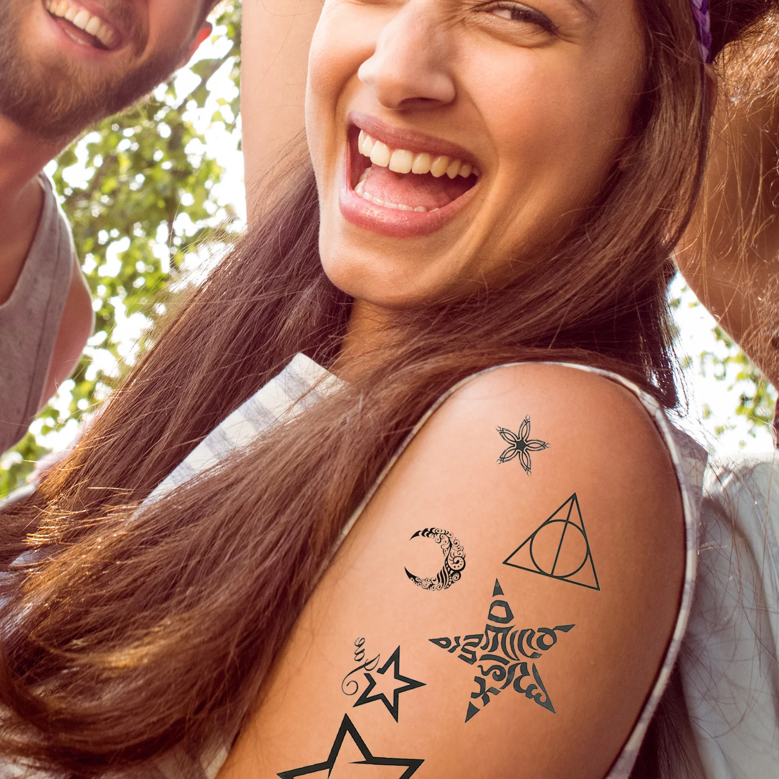 

8 Sheets Body Tattoos Sticker Set Vivid Temporary Tattoos for Adults Women Realistic Design Fashion Decorative Stickers