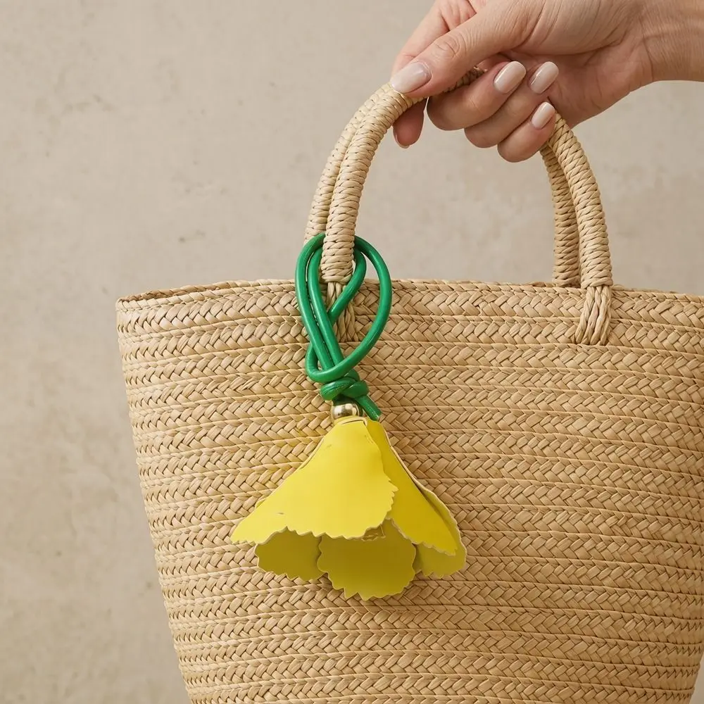 

Multi-color Hanger Pu Leather Tulip Pendant Colorful Creative Pu Flower Keychain Fashion Bag Decoration Bag Accessory