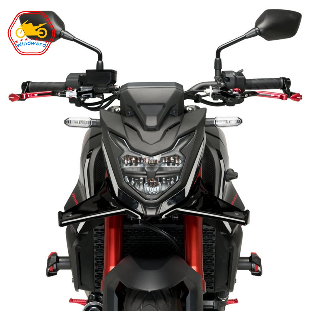 오토바이 액세서리 스포츠 다운 포스 네이키드 포트널 스포일러 공기 역학 윙 디플렉터는 HONDA CB750 HORNET 2023에 적합합니다.